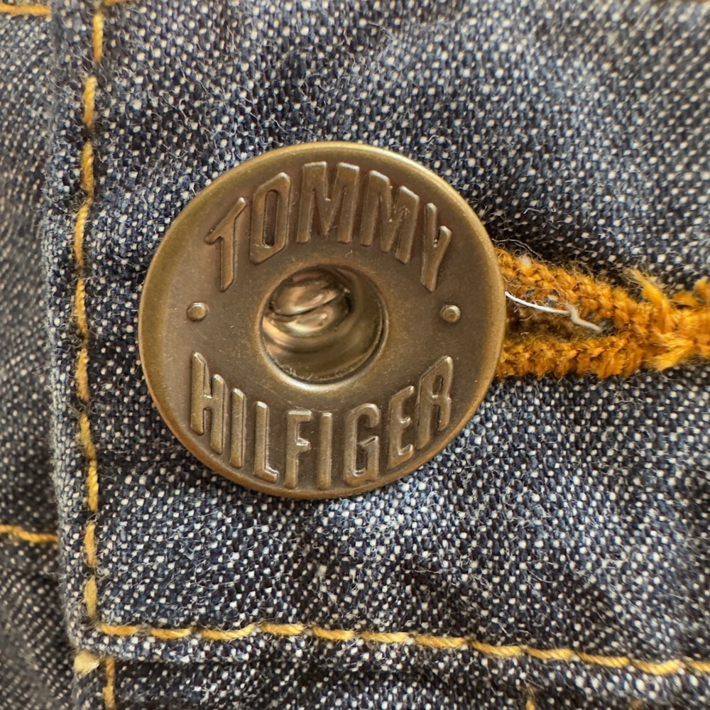 Tommy Hilfiger Womens Dark Wash Cuffed Denim Shorts Blue Size 8 100% Cotton - Picture 4 of 8